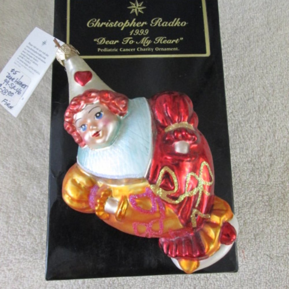 Christopher Radko Christmas Ornament Dear to My Heart